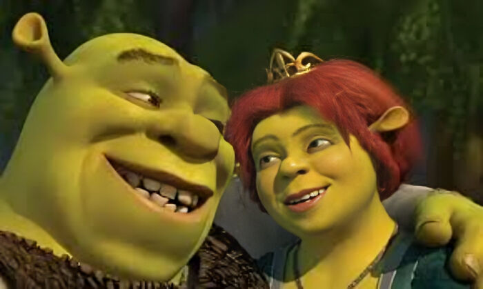 In Shrek (2001), Fiona Finally Ends Up With Shrek, Only After Transforming Into A Green Ogre Permanently. This Is Because The Moral Of Shrek Is That Only People Who Are The Same Color Belong Together