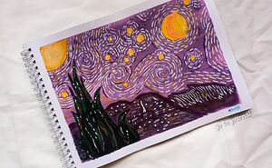 Purple Starry Night