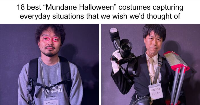 18 Amusing “Mundane Halloween” Costumes That Recreate Extremely Specific Life Situations