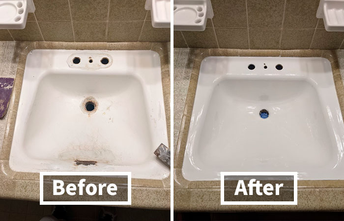 This Amazing Roll On Bathtub Refinishing Kit Gives Your Tub A Like-New Look, Without The Hassle And Expense Of Replacement - A DIY Dream Come True