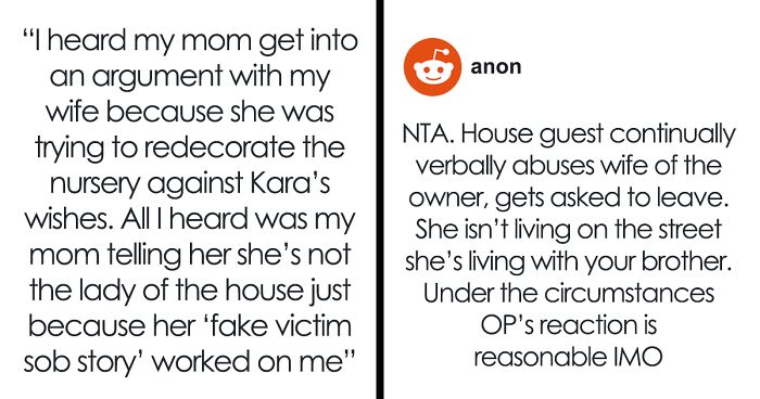 MIL Harasses DIL, Accuses Her Of Faking “Sob Story,” Son Tells Her To Get Out Of The House