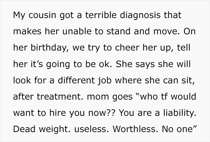 Lady Has Been Ruining Relatives' Lives With Her Words For Years, Daughter Ends Up Snapping At Her