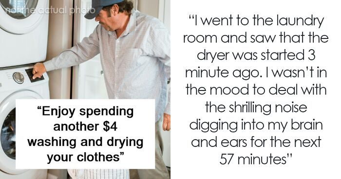 Neighbor Treats Common Washers And Dryers As His Personal Belongings, Receives Petty Revenge