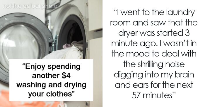 Neighbor Ignores A Sign About Doing Laundry At Night, Gets Punished With Ruined Monthly Load