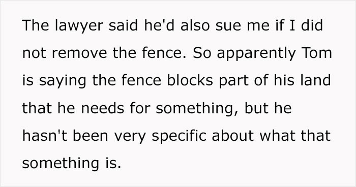 Person Replaces Old Fence After Property Survey, Faces Unexpected Lawsuit From Their Neighbor