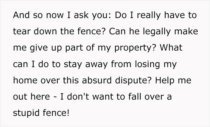 Person Replaces Old Fence After Property Survey, Faces Unexpected Lawsuit From Their Neighbor