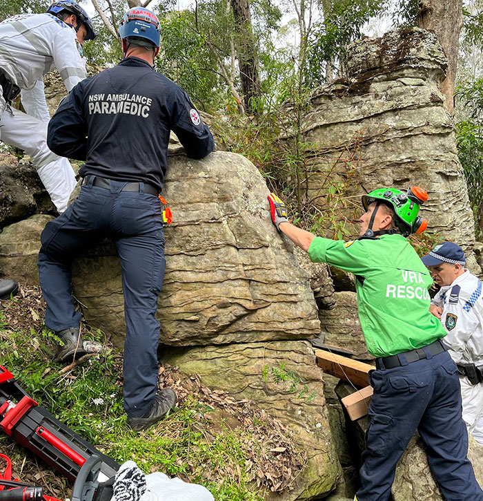 "Lucky" Woman Trapped Upside Down For 7 Hours Between Boulders After Trying To Recover Her Phone