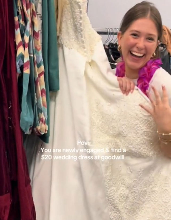 Bride-To-Be Stunned To Find “Perfect” Wedding Dress For $20 At Thrift Store