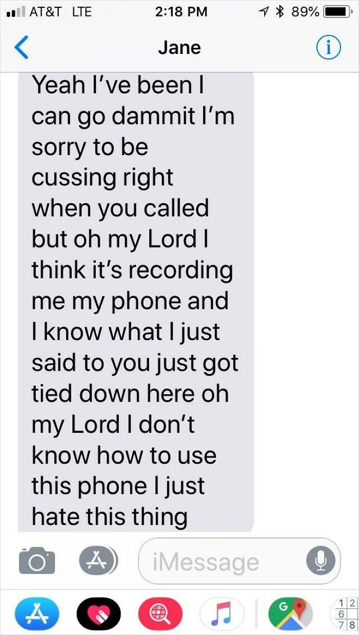 My Grandma’s Friend Used The Voice Text Option And Couldn’t Get It To Stop