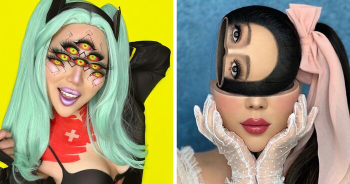 29 Incredible Makeup Illusions By This Artist That Might Make You Question Reality (New Pics)