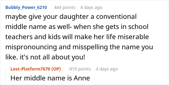 “AITAH For Naming My Baby Something ‘Unconventional’?”