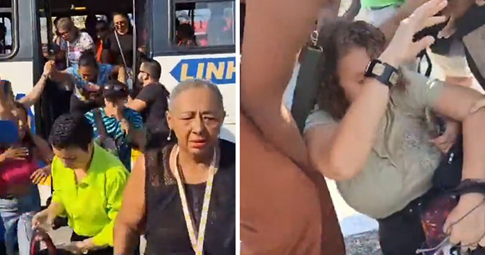 Woman Captured Fainting After Passenger’s Fart Allegedly Forces Mass Evacuation From Bus