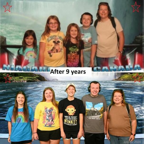 My Family 9 Years Apart. I Got A Lot Shorter