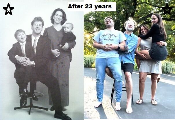 Lovely Remake Of Family 23 Years Apart