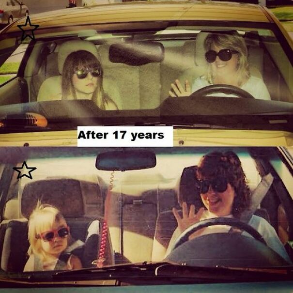 Taken In 1992 In My Grandparents Driveway. Almost 17 Years Later Same House, Better Car.”