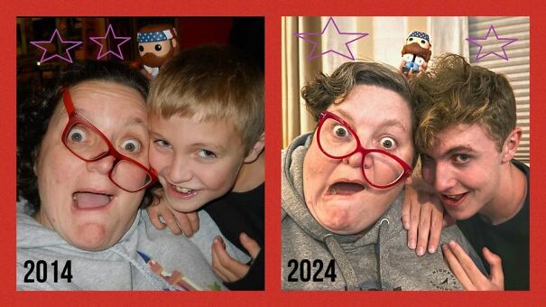 Me And My Mom Recreate Our Old Funny Recreation After 10 Ye