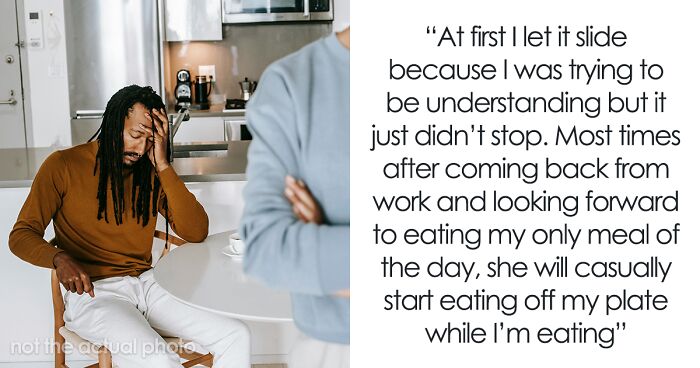 Guy Mad At Pregnant Wife Snatching Food Off His Plate, Turns Out They Can Only Afford 1 Meal Daily