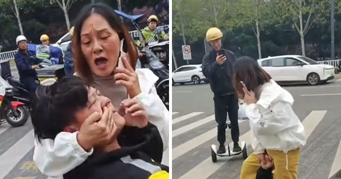 “Outrageous!”: Woman Brutally Kicks And Slaps Delivery Man For Giving Her Road Safety Advice