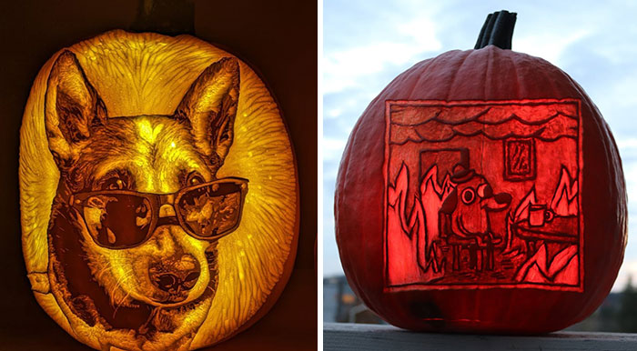 45 Spooky, Quirky, And Jaw-Droppingly Charming Pumpkin Carvings Shared By Folks Online