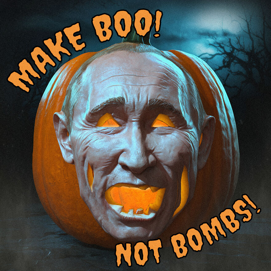 Make Boo, Not Bombs: How I Created Halloween Pumpkins With Dictators' Faces, Threatening The World With Nuclear War