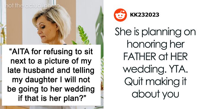 Woman Refuses To Sit Next To Late Husband’s Portrait, Boycotts Wedding Despite Daughter’s Pleas