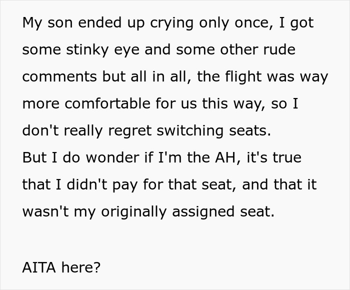 “I Should Be Ashamed”: Mom Berated For Taking Flight Attendant’s Offer Of An Upgraded Seat