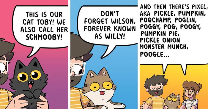 39 Little Life Adventures With A Husband And Four Cats, Illustrated By This Comic Artist (New Pics)