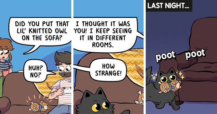 Life With Four Cats Summed Up By This Comic Artist (39 New Pics)