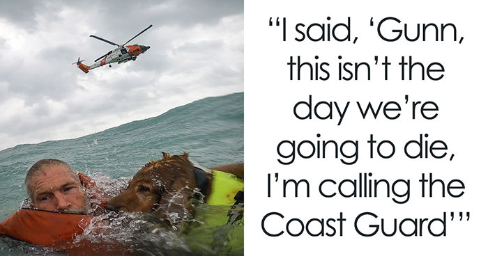 Hurricane Traps Man And His Dog On The Ocean, They Manage To Call The Coast Guard And Get Rescued