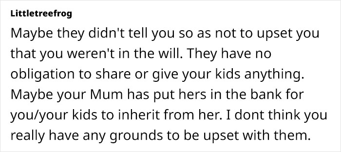 Mom And Brother Leave Woman Out Of Secret Family Inheritance, She’s Gobsmacked