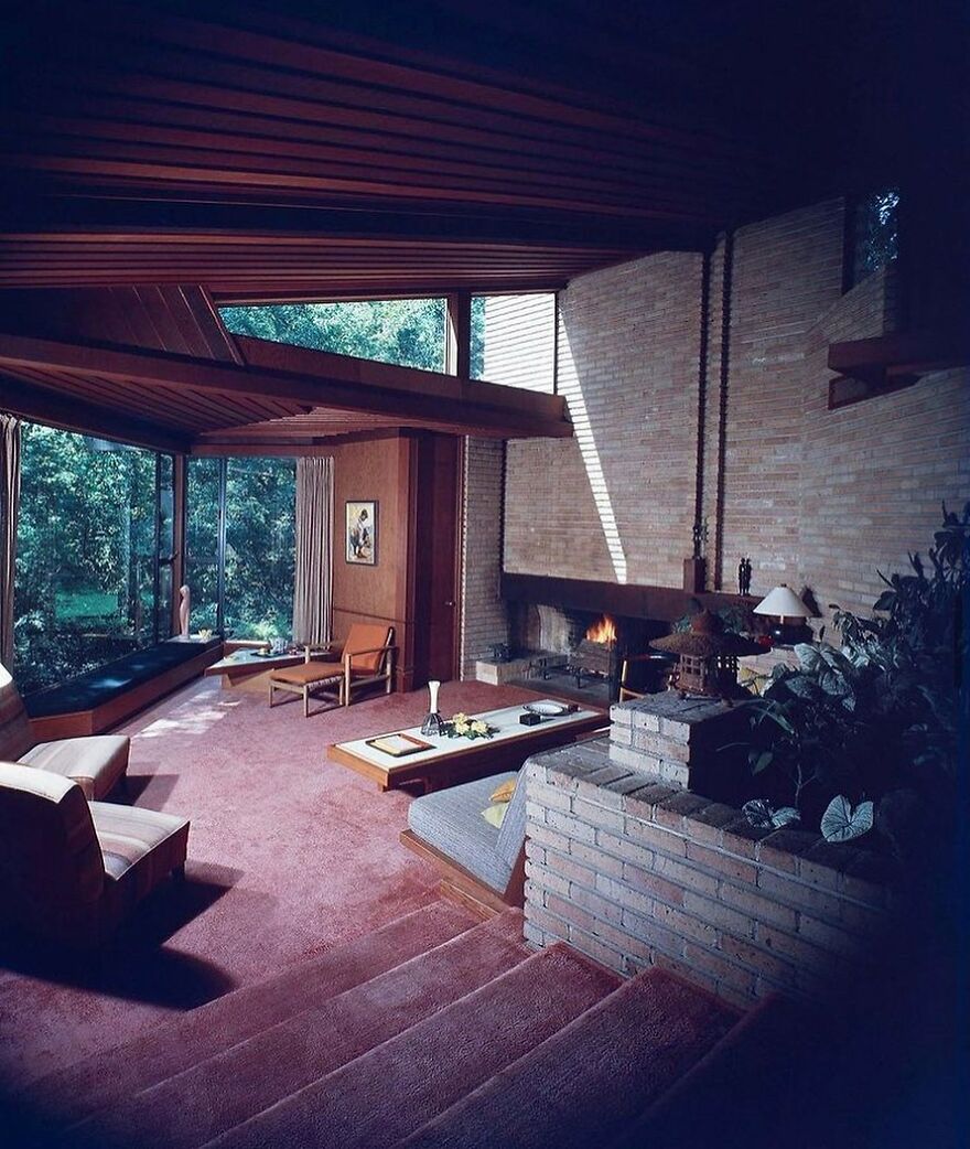 Karl Kamrath House In The 1951 That Was Designed By Frank Lloyd Wright