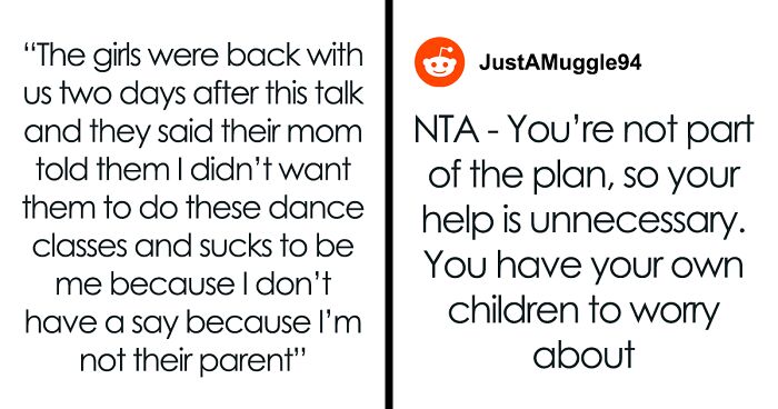 Kids And Hubby's Ex Act Badly Toward Stepmom, She's Still Expected To Drive Kids To Dance Classes