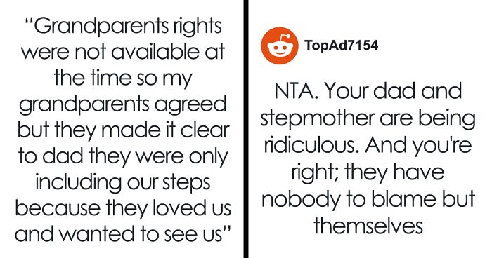  “AITA For Blaming Dad And Stepmom For Stepsiblings Thinking They Would Get Grandkid Inheritance?”