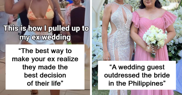 88 Trashy Wedding Guests That Deserved To Be Shamed