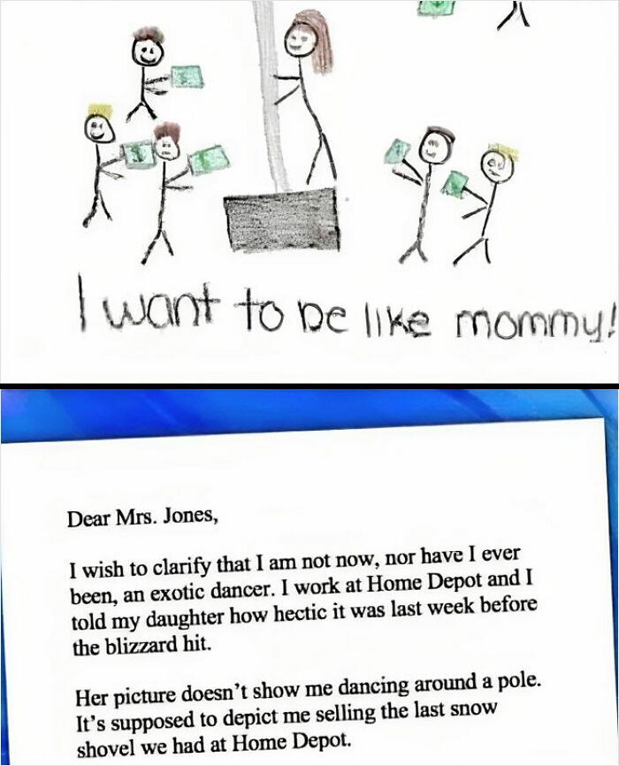 To Make Mommy Look Like A Hard Worker