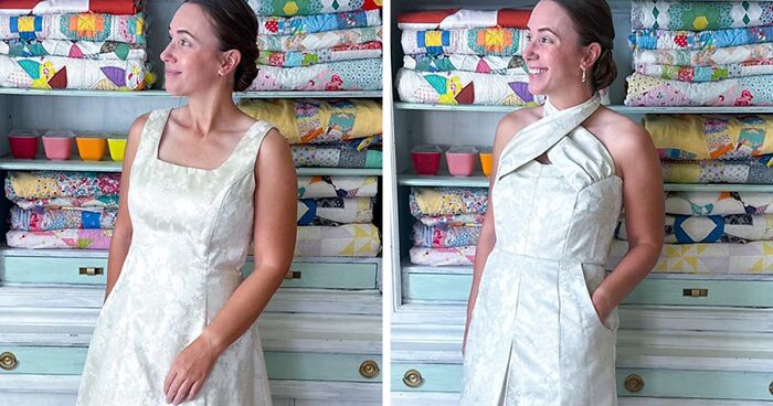 26 Upcycled Thrifted Dresses That Got A Fresh And Stylish Look, As Created By Cait Trantham