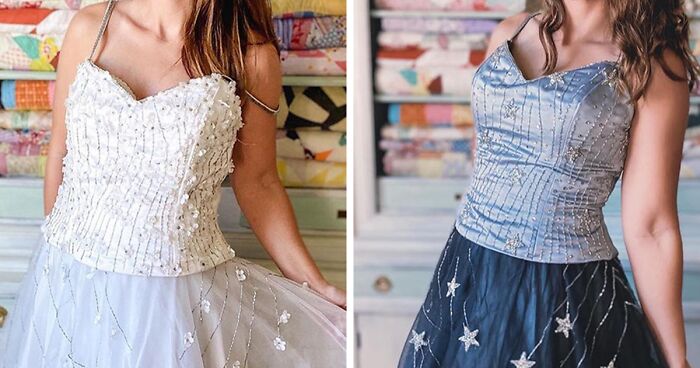 Woman Gives Second Chance To Thrifted Clothes That She Upcycles, And The Results Are Amazing (26 New Pics)