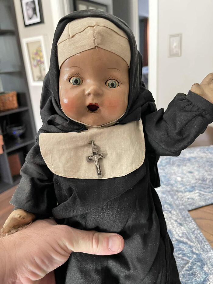 Found This Nun Doll At An Estate Sale. It Is Time For Her To Find A New Home