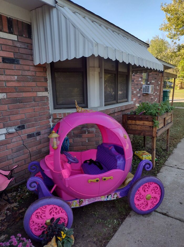 This Was At The Curb Of One Of My Neighbors. They Have A Big Dumpster Out Front Because They Are Downsizing