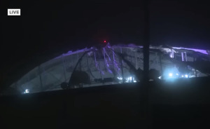 Stadium’s Roof Ripped Off By Hurricane Milton While First Responders Were Inside In Chilling Clip