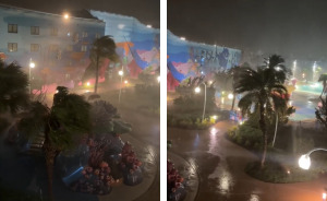 Disney World Gets Battered By Hurricane Milton In Terrifying Footage