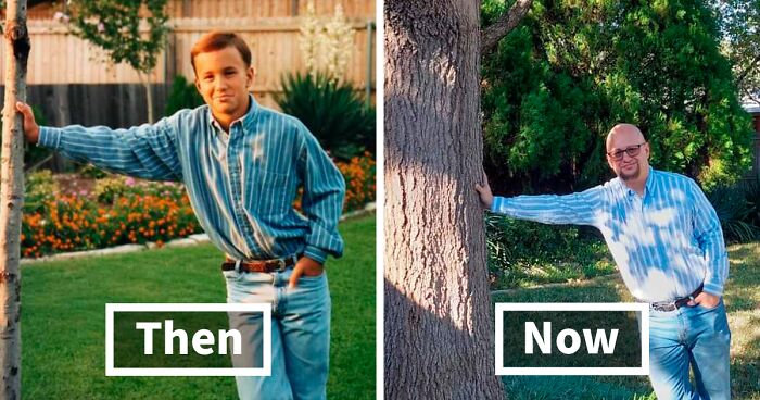 91 Times Tree Growth Was Documented In Photos And People Shared The Comparisons Online