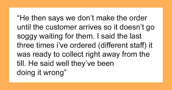 Person Sparks Online Debate After Ranting About Having To Reorder Despite Doing It On App