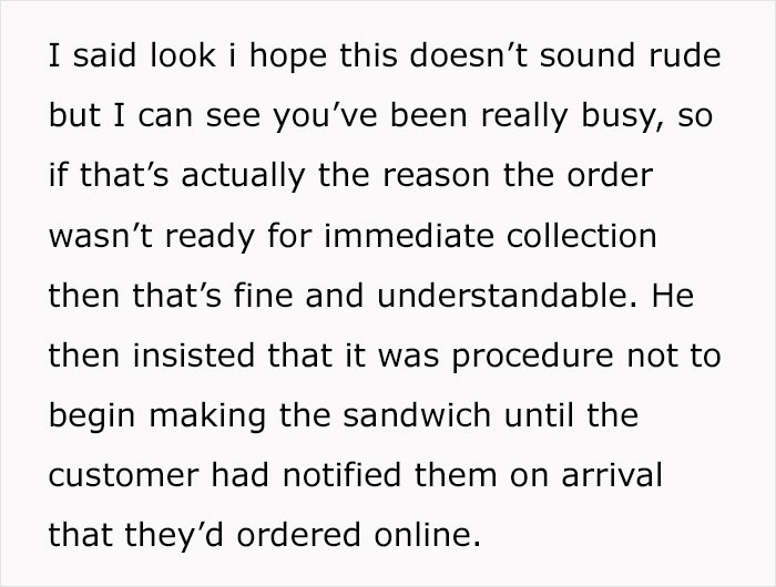 Person Thinks Sandwich Artist Was Gaslighting Them By Making App Order When They Came For Pickup