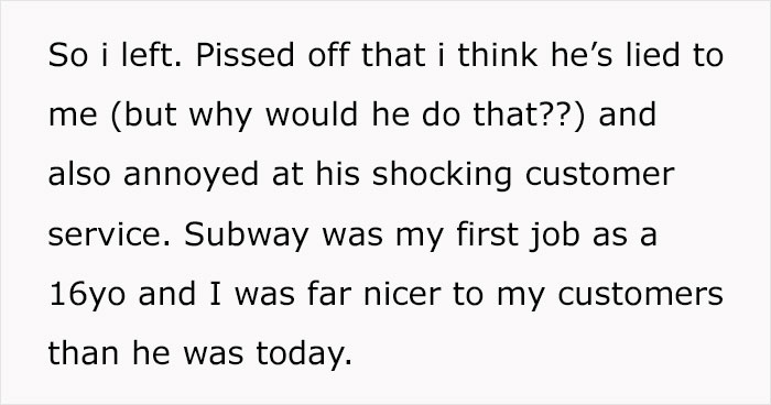 Person Thinks Sandwich Artist Was Gaslighting Them By Making App Order When They Came For Pickup