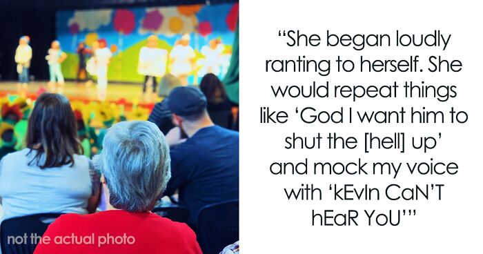 Mom Won’t Stop Talking During Son's Kindergarten Play, Gets Mad When The Dad Walks Out