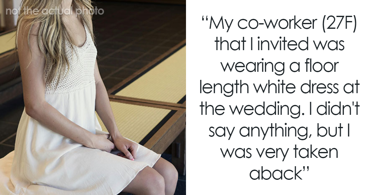 Bride Debates Whether To Confront Coworker For Wearing White To Wedding And Not Bringing A Gift