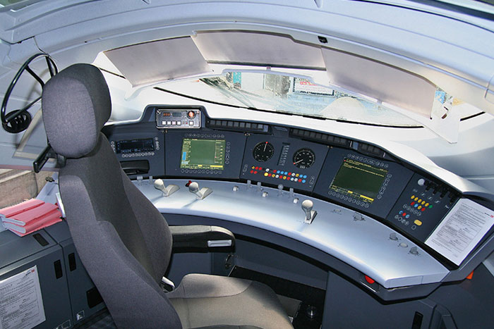 Inside The Cab Of An Ice 3 High-Speed Train