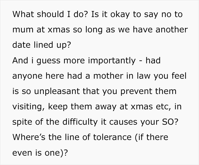 Man Annoyed Wife Won’t Have His Mom Over For Christmas, Netizens Actually Agree With The Wife