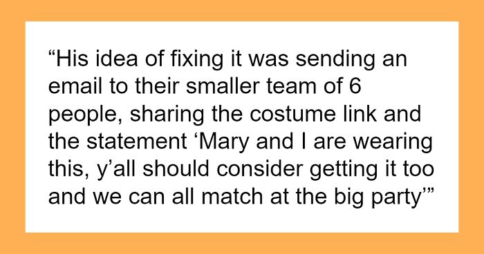 Boss Agrees To Match His Outfit For Halloween With Female Employee’s, His Wife Is Concerned